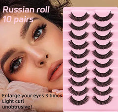 Russian Doll Natural D Curl strip eyelash  DH06-03