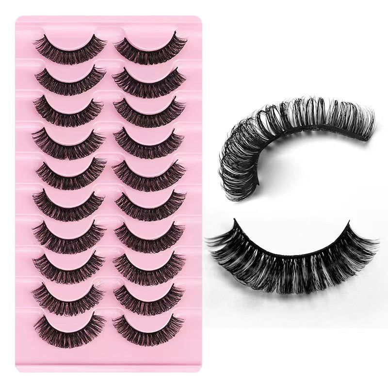 Russian Doll Natural D Curl strip eyelash  DH06-03